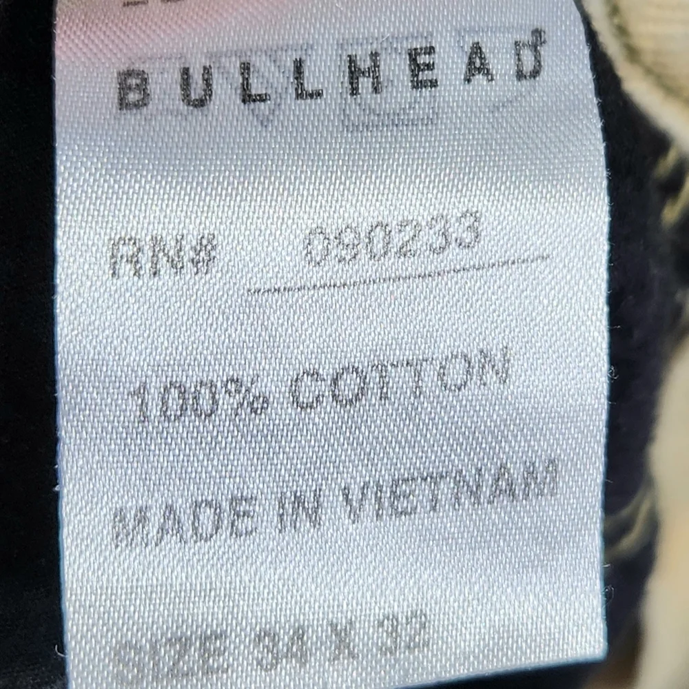 Bullhead Rincon Slim Straight Tan Five Pocket 100% Cotton Jeans Size 34 x 32